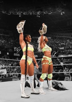 Bianca Belair and Jade Cargill 