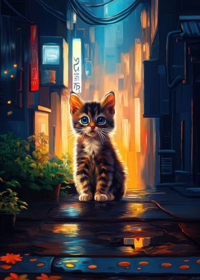 Kitten in an Alleyway