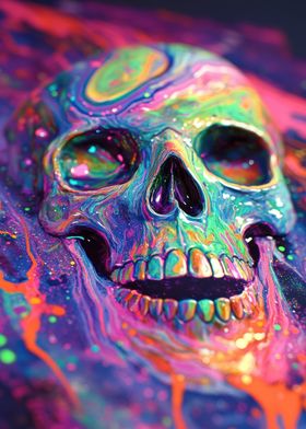 Psychedelic Skull