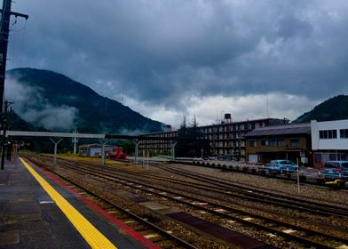 Train Station in Mountains