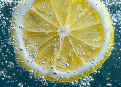 Lemon Slice in Water