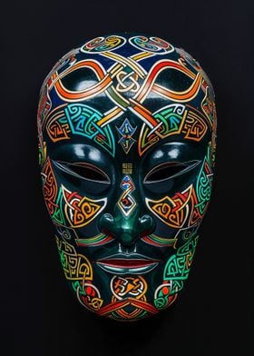 Intricate Celtic Mask