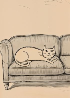 Cat on a Couch