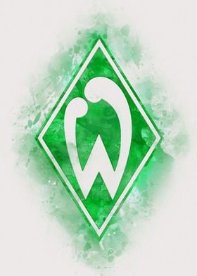 SV Werder Bremen Logo Watercolor