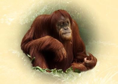 Orangutan Portrait