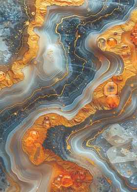 Agate Stone Abstract Art