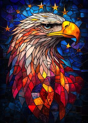 Stained Glass Eagle