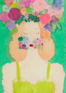 Woman with Flower Crown