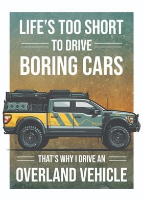 Overland Vehicle Expedition Travel Poster