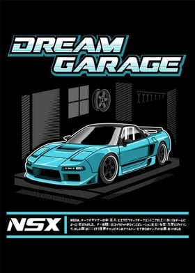 NSX Dream Garage Cyan