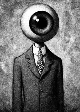 Eye Man in Suit