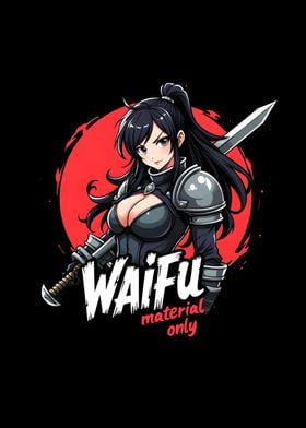 Waifu Material Only Black Female Knight