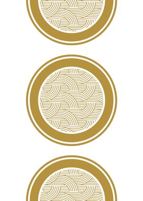 Gold Circle Pattern