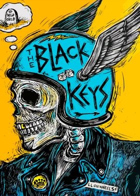 The Black Keys Skull Art