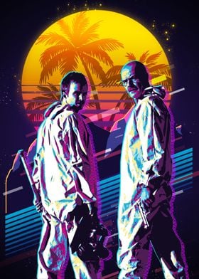 Breaking Bad Retro Art