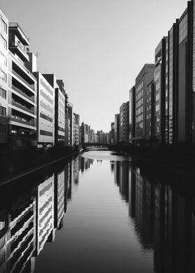 Urban Canal Reflection