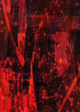 Red Abstract Art