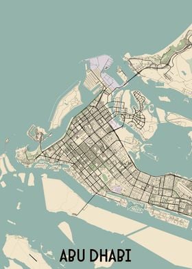 Abu Dhabi City Map