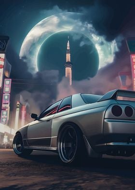 Nissan Skyline R32 Night Drive