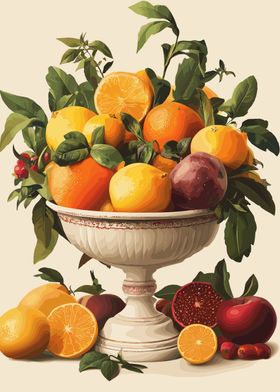 Citrus Fruit Still Life