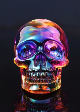 Rainbow Crystal Skull