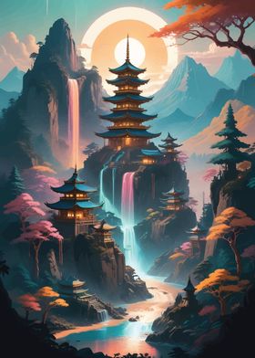 Fantasy japanese Landscape