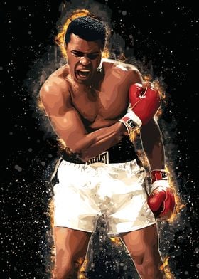 Muhammad Ali Boxing Art