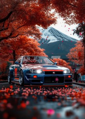 Nissan Skyline R34 in Japan