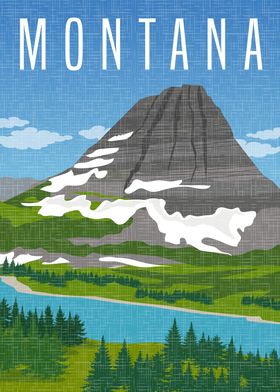 Montana Mountain Landscape