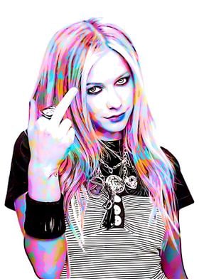 Avril Lavigne Pop Art Portrait