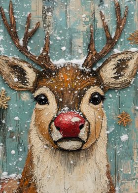 Reindeer with Red Nose