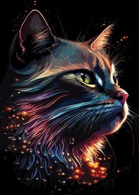 Cosmic Cat Portrait