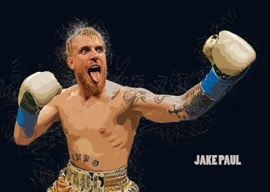 Jake Paul Boxing Artwork