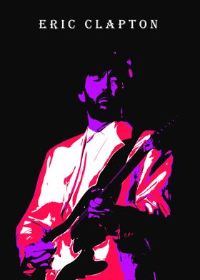 Eric Clapton Guitar Poster