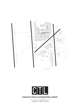 Charlotte Douglas Airport Map