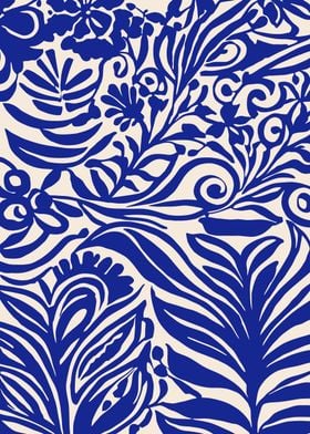 Blue Floral Pattern