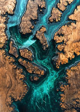 Abstract River Delta