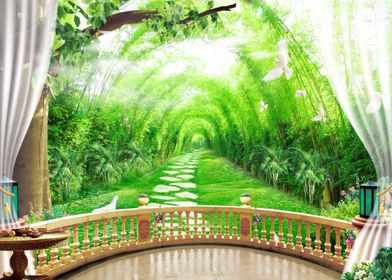 Bamboo Forest Balcony