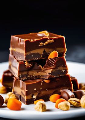 Chocolate Bar with Nuts and Caramel