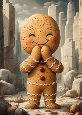 Smiling Gingerbread Man