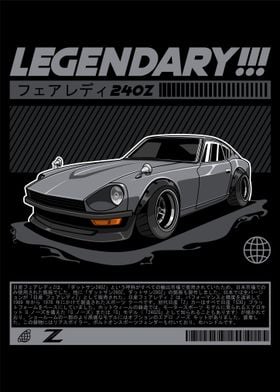 Nissan Datsun 240Z Fairlady Z Grey