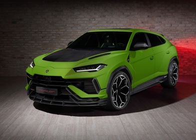 Green Lamborghini Urus