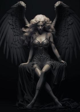 Dark Angel with Wings