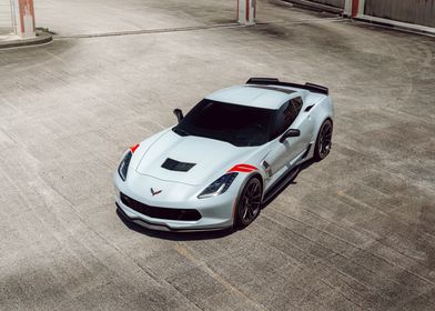 White Corvette Z06