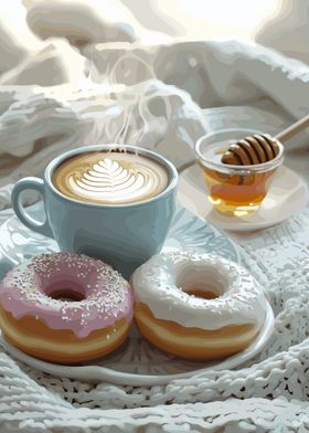 Coffee, Donuts, and Honey