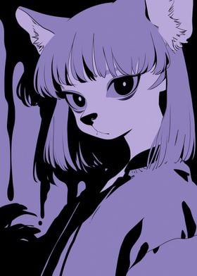 Purple Furry Girl