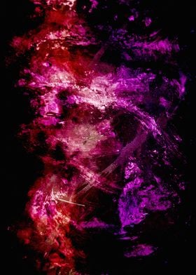 Abstract Purple and Red Art