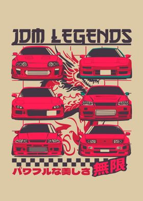 JDM Legends Car Print