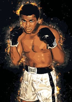 Muhammad Ali Boxing Art