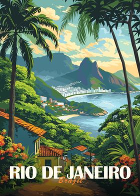 Rio de Janeiro Travel Poster